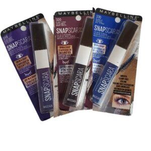 Maybelline Snapscara Ultra Violet Black Cherry Deja Blue Mascara 3 Pack
